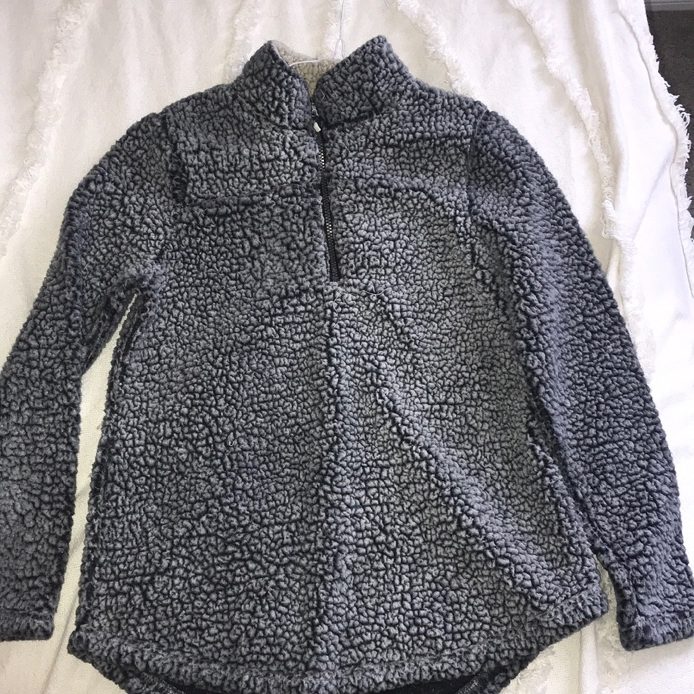 fluffy quarter zip